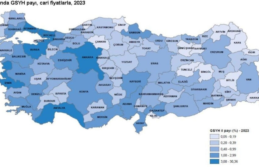 TÜİK: Gayrisafi yurt içi hasıladan en yüksek payı İstanbul aldı